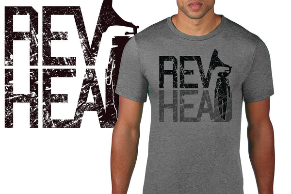 REVHEAD Men’s Tee  Heather Grey